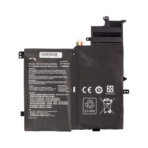 Аккумулятор для ноутбука ASUS VivoBook S460UA (C21N1701) 7.6V 4000mAh PowerPlant (NB432080)