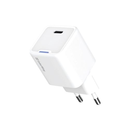 Зарядное устройство ColorWay GaN Mini 35W PD Port PPS USB-C white (CW-CHS056PD-WT)