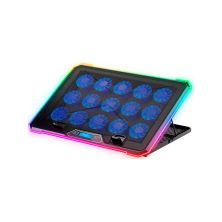 Подставка для ноутбука IceCoorel 10-19, 15*60mm 2550 RPM, 2*USB, + LCD, 415x296x28mm, RGB (K15D) Подставка для ноутбука IceCoorel 10-19, 15*60mm 2550 RPM, 2*USB, + LCD, 415x296x28mm, RGB (K15D)