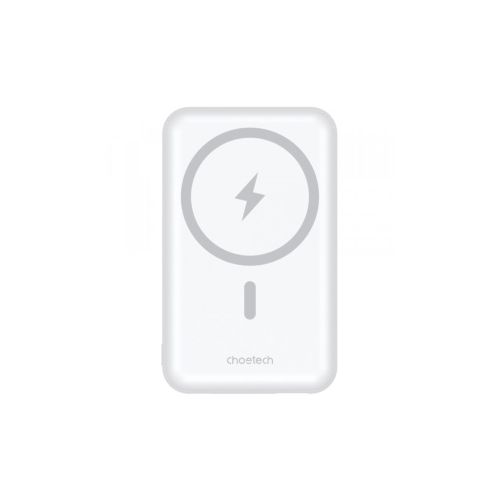 Батарея універсальна Choetech Magnetic Wireless 10000mAh 20W, PD,QC/3.0, USB-A, USB-C, White (B663-ACWH)