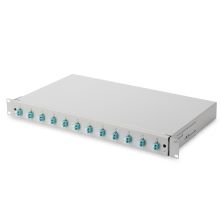 Патч-панель 1U 19, 12xLC duplex, incl, Splice Cass, OM3 Color Pigtails, Adapter Digitus (DN-96331/3)