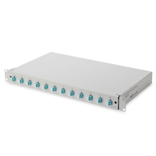 Патч-панель 1U 19, 12xLC duplex, incl, Splice Cass, OM3 Color Pigtails, Adapter Digitus (DN-96331/3)
