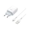 Зарядний пристрій HOCO C73A Glorious 2xUSB + cable USB to Lightning White (6931474713056) - Зображення 1