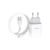 Зарядний пристрій HOCO C73A Glorious 2xUSB + cable USB to Lightning White (6931474713056) - Зображення 2