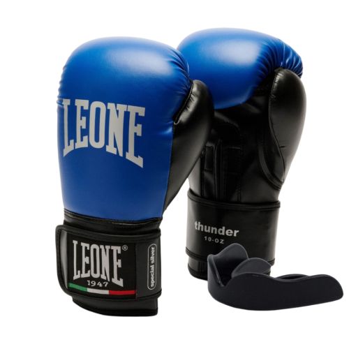 Боксерские перчатки Leone GN383 Thunder Blue 8 унцій (GN383_Blue_8oz)