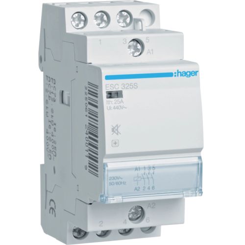 Автоматический выключатель Hager 25 A 230V 3NO (B) (ESC325S)