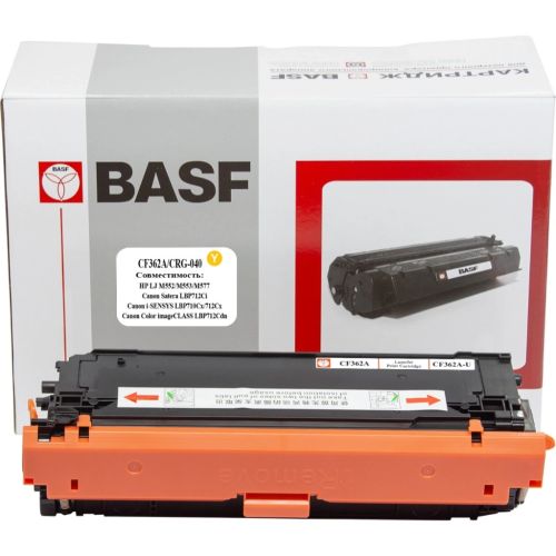 Тонер-картридж BASF HP LJ M552/CF362A/508A/Canon 040 Yellow (BASF-KT-CF362A-U)