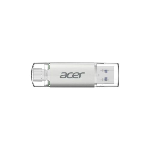 USB флеш накопичувач Acer 64GB UT300 USB-A/Type-C 3.2 Silver (BL.9BWWA.589)