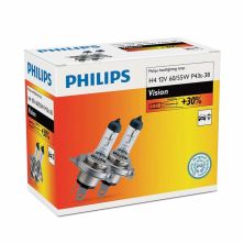 Автолампа Philips H4 Vision, 3200K, 2шт (12342PRC2)