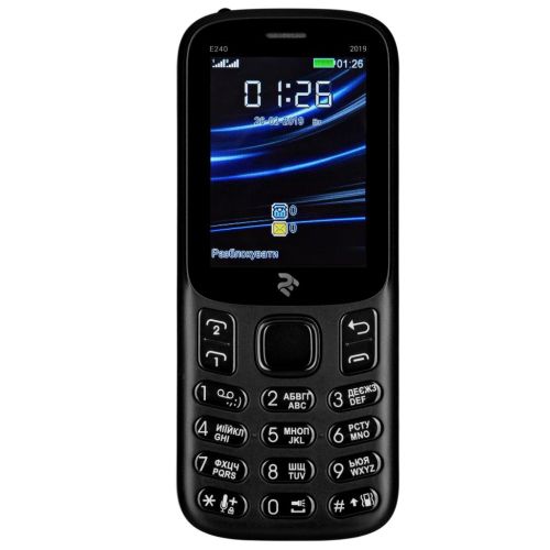 Мобільний телефон 2E E240 2019 Black (680576169990)