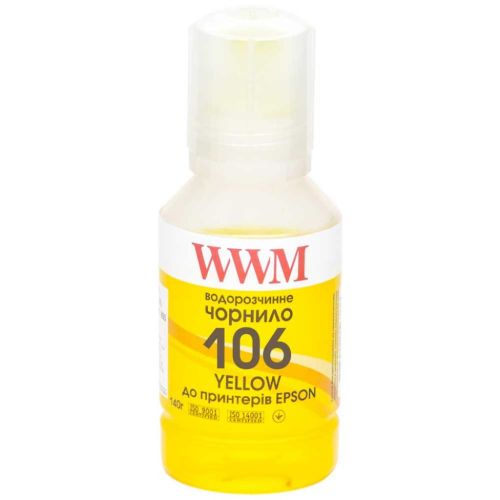 Чернила WWM EPSON L7160/7180 140г Yellow (E106Y)