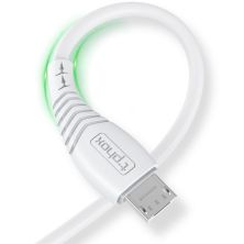 Дата кабель USB 2.0 AM to Micro 5P 1.2m Nature T-M830 White T-Phox (T-M830 White)
