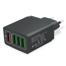 Зарядний пристрій XoKo QC-405 4 USB 6.2A Black (QC-405-BK)