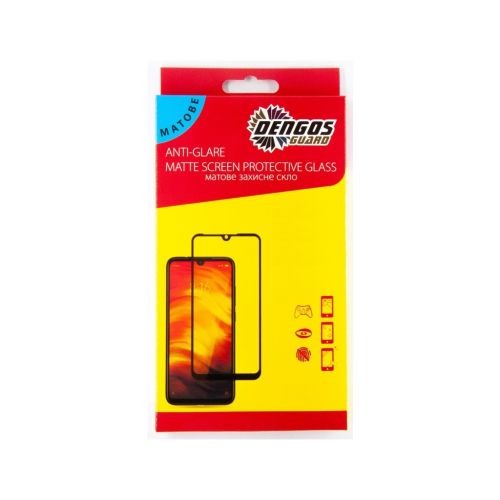 Скло захисне Dengos Full Glue Matte для iPhone 13/13 Pro (black) (TGFG-MATT-40)