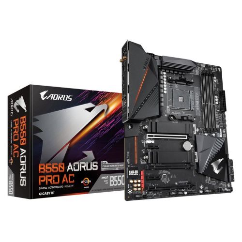 Материнська плата GIGABYTE B550 AORUS PRO AC