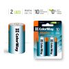 Батарейка ColorWay D LR20 Alkaline Power * 2 (CW-BALR20-2BL) - Зображення 2
