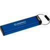 USB флеш накопичувач Kingston 32GB IronKey Keypad 200 AES-256 Encrypted Blue USB 3.2 (IKKP200/32GB) - Зображення 3