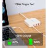 Зарядное устройство Choetech GaN 2 USB-A / 2 USB-C 100W QC3.0/PD/PPS (PD8008-EU-WH) - Изображение 2