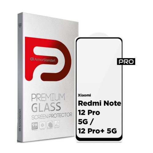 Стекло защитное Armorstandart Pro Xiaomi Redmi Note 12 Pro 5G / 12 Pro+ 5G Black (ARM73098)