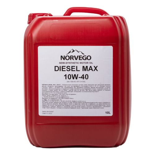 Моторна олива NORVEGO DIESEL MAX 10W40 10л