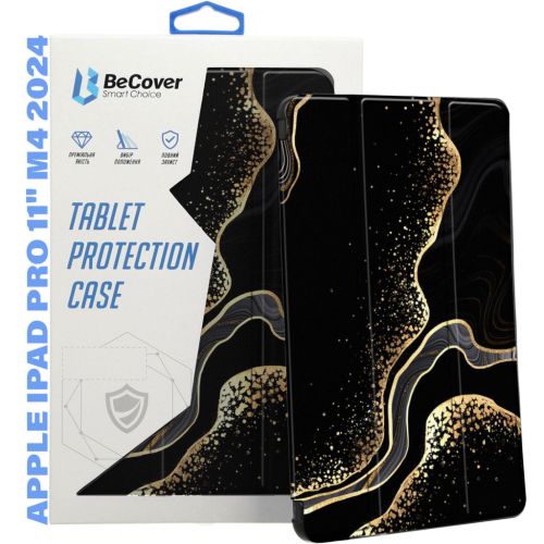 Чохол до планшета BeCover Smart Case Apple iPad Pro 11 M4 2024 Black Abstraction (711630)