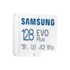 Карта пам'яті Samsung 128 GB microSDXC Class 10 UHS-I U3 V30 A2 EVO Plus+SD Adapte (MC128SA/EU) - Зображення 3