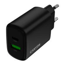 Зарядное устройство Canyon OnCharge 250 25W 1xPD 1xQC EU Black (CNE-CHA250-31) Зарядное устройство Canyon OnCharge 250 25W 1xPD 1xQC EU Black (CNE-CHA250-31)