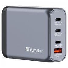 Зарядний пристрій Verbatim GaN 100 W 4 ports (2xUSB-C-100 W,USB-C 65 W /USB-A -3.0) (32202) Зарядний пристрій Verbatim GaN 100 W 4 ports (2xUSB-C-100 W,USB-C 65 W /USB-A -3.0) (32202)