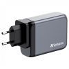 Зарядний пристрій Verbatim GaN 100 W 4 ports (2xUSB-C-100 W,USB-C 65 W /USB-A -3.0) (32202) - Зображення 1