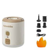 Насос для надувних меблів Naturehike CNK2300DQ022 + нічник + вентилятор, бежевий (6976507665971)