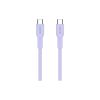 Дата кабель USB-C to USB-C 1.0m OnWire 60CL C-C 60W COLOR Braided 1m Purple Canyon (CND-CCAP60AB10PU) - Зображення 2