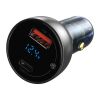 Зарядний пристрій Baseus Particular Digital Display QC+PPS Dual Quick Charger Car Charger 65W Shallow tarnish (CCKX-C0A) - Зображення 1