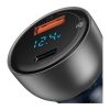 Зарядний пристрій Baseus Particular Digital Display QC+PPS Dual Quick Charger Car Charger 65W Shallow tarnish (CCKX-C0A) - Зображення 3