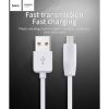 Дата кабель USB 2.0 AM to Micro 5P 2.0m 2.4A PVC X1 white HOCO (6957531042686) - Зображення 2