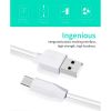 Дата кабель USB 2.0 AM to Micro 5P 2.0m 2.4A PVC X1 white HOCO (6957531042686) - Зображення 3
