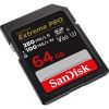 Карта пам'яті SanDisk 64GB SD class 10 UHS-I U3 V60 R280/W100MB/s Extreme PRO (SDSDXEP-064G-GN4IN) - Зображення 2