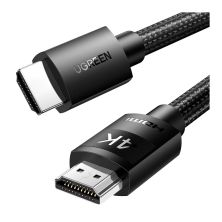Кабель мультимедийный HDMI M to HDMI M 10.0m 4K30Hz braided HD119 black Ugreen (40104) Кабель мультимедийный HDMI M to HDMI M 10.0m 4K30Hz braided HD119 black Ugreen (40104)