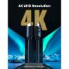 Кабель мультимедийный HDMI M to HDMI M 10.0m 4K30Hz braided HD119 black Ugreen (40104) - Изображение 1