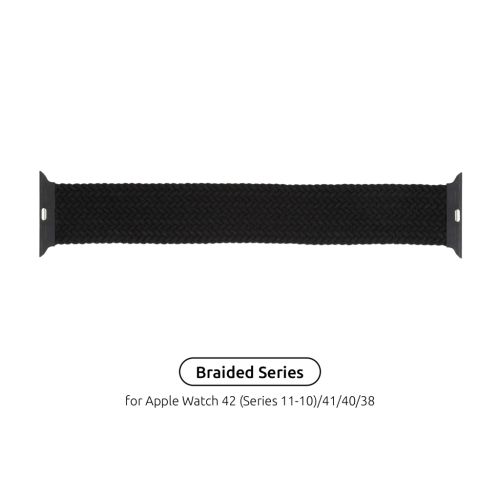 Ремешок для смарт-часов Armorstandart Braided Solo Loop для Apple Watch 42 (Series 11-10)/41/40/38 Charcoal Size 2 (120 mm) (ARM58060)