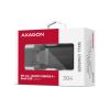 Зарядное устройство AXAGON 1xUSB QC4.0 + 1xUSB-C PD30W PPS black (ACU-PQ30) - Изображение 1