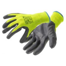 Захисні рукавиці Hoegert VECHTE HT5K760-11 гофровані з нітриловим покриттям зелені, 11 (HT5K760-11)