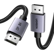 Кабель мультимедийный DisplayPort M to DisplayPort M 2.0m V1.4 8K60Hz DP120 black Ugreen (25905)