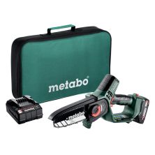 Ланцюгова пила Metabo MS 18 LTX 15 18V, 2Ah, шина 15см. кейс (600856500)