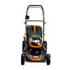 Газонокосарка GTM акумуляторна, 2×18V, 48см, самохідна, 2×4Ah, ЗП (BLM48-SP_KIT) - Зображення 1