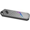 Кишеня зовнішня Dynamode M.2 SSD NVMe to USB-C USB 3.2 Gen2 aluminum black (DM-CAD-SSD14-N) - Зображення 2