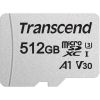 Карта пам'яті Transcend 512GB microSDXC Class 10 U3 (TS512GUSD300S-A) - Зображення 1