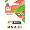 USB флеш накопичувач Mibrand 4GB Aligator Grey USB 2.0 (MI2.0/AL4U7G) - Зображення 1