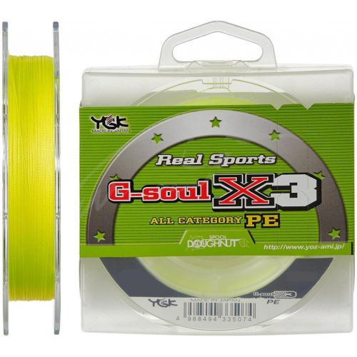 Шнур YGK G-Soul X3 100m Yellow 0.6/0.128mm 9lb (5545.01.90)