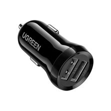 Зарядное устройство Ugreen ED018 24W 2xUSB Car Charger (Black) (50875)