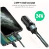 Зарядний пристрій Ugreen ED018 24W 2xUSB Car Charger (Black) (50875) - Зображення 1